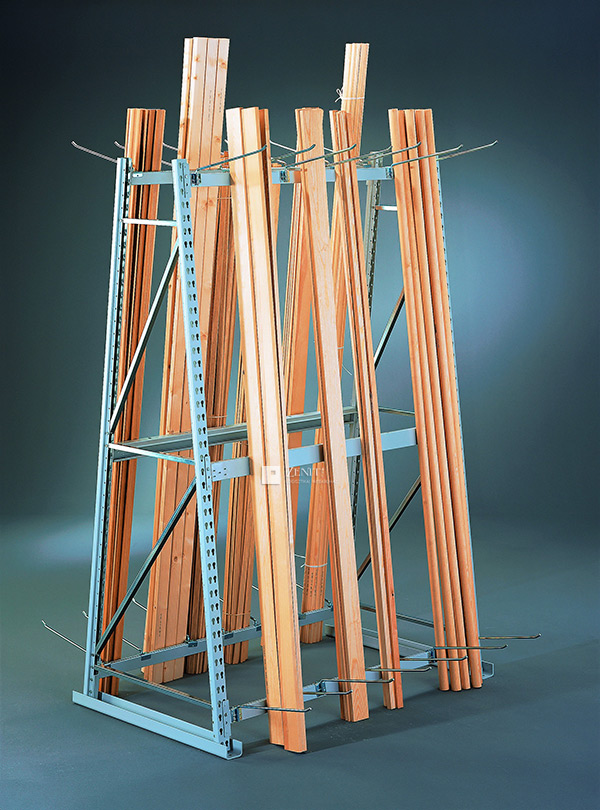 Idomelemtároló kétoldalas alapmező META MINI-RACK 76690 típus 3000x1400x800 mm festett