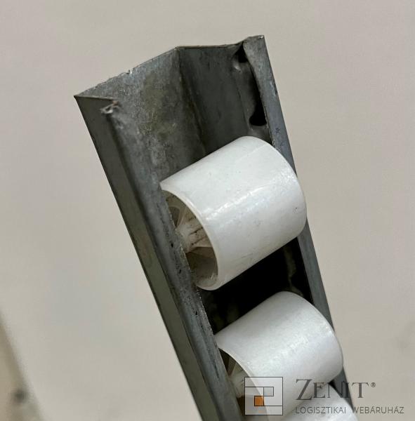 Görgősléc fehér műanyag görgőkkel - BITO típusú használt